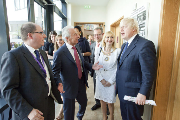 Boris Johnson opens the Maurice and Vivienne Wohl Campus