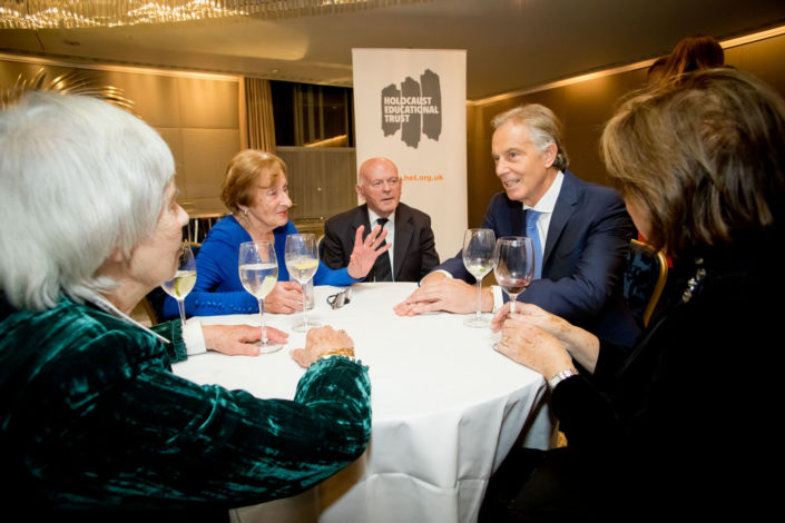 Former PM Tony Blair meets Holocaust survivors