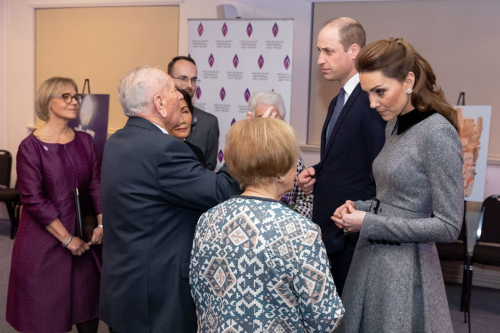 The Duke and Duchess of Cambridge meet Holocaust survivors